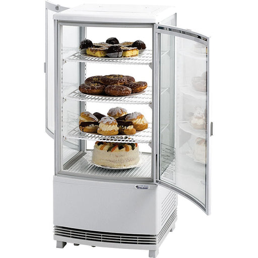 Stalgast - Umluftgekühlte Auftisch-Kühlvitrine mit zwei Türen - GastroDeals