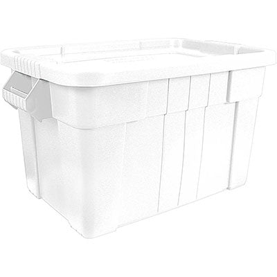 Stalgast - Vorratsbehälter mit Deckel, Farbe weiß, 710 x 440 x 380 mm (BxTxH), passend für 2 x GN 1/1 (150 mm) - GastroDeals