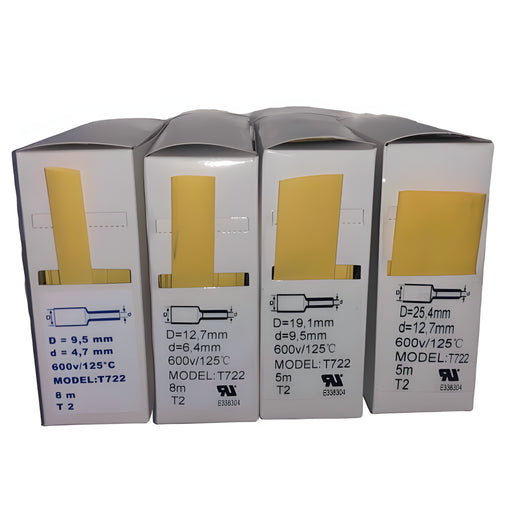 W.E. Blaschitz - Schrumpfschlauch-Box, 2:1, 9,5mm - 4,8mm, gelb, 8m - GastroDeals