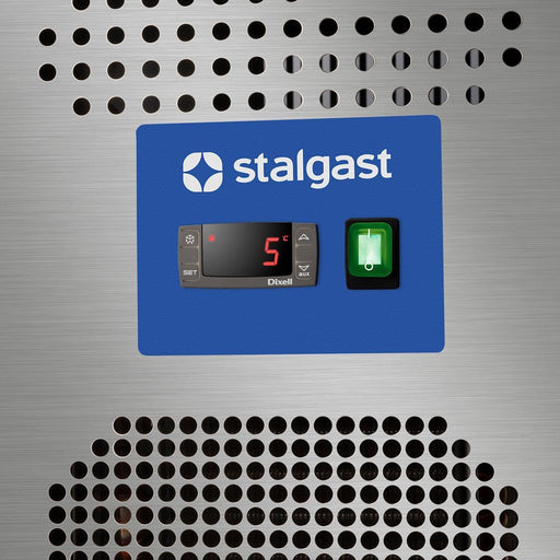 Stalgast - 2-türige Saladette mit Glasabdeckung und Arbeitsfläche, 2x GN 1/1 - GastroDeals