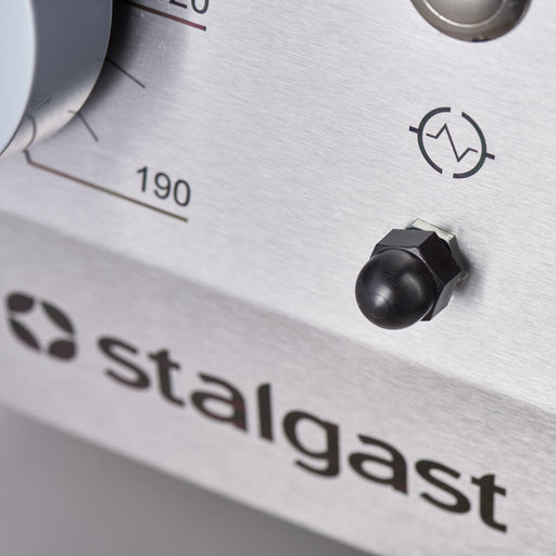 Stalgast - Gas-Griddleplatte als Tischgerät, Serie 700 ND - ½ glatt / ½ gerillt 800x700x250 mm - GastroDeals