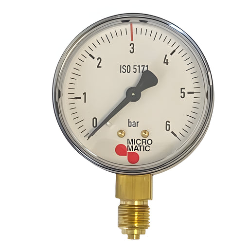 W.E. Blaschitz - Manometer für Druckminderer d 63 0-6bar / roter Strich bei 3bar - GastroDeals